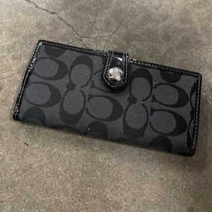 Coach check book wallet